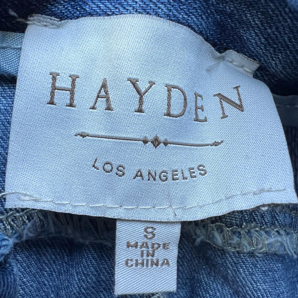 HAYDEN Distressed Paperbag Denim Skirt Women’s Small - Picture 9 of 14